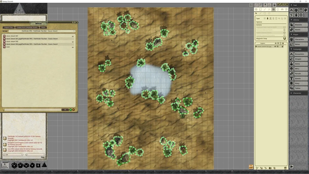 Fantasy Grounds - Pathfinder RPG - Pathfinder Flip-Mat - Classic Desert Screenshot 2
