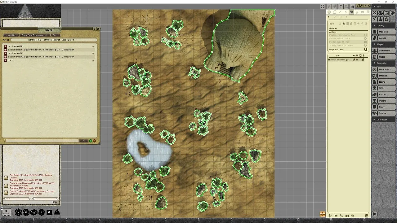 Fantasy Grounds - Pathfinder RPG - Pathfinder Flip-Mat - Classic Desert Screenshot 3