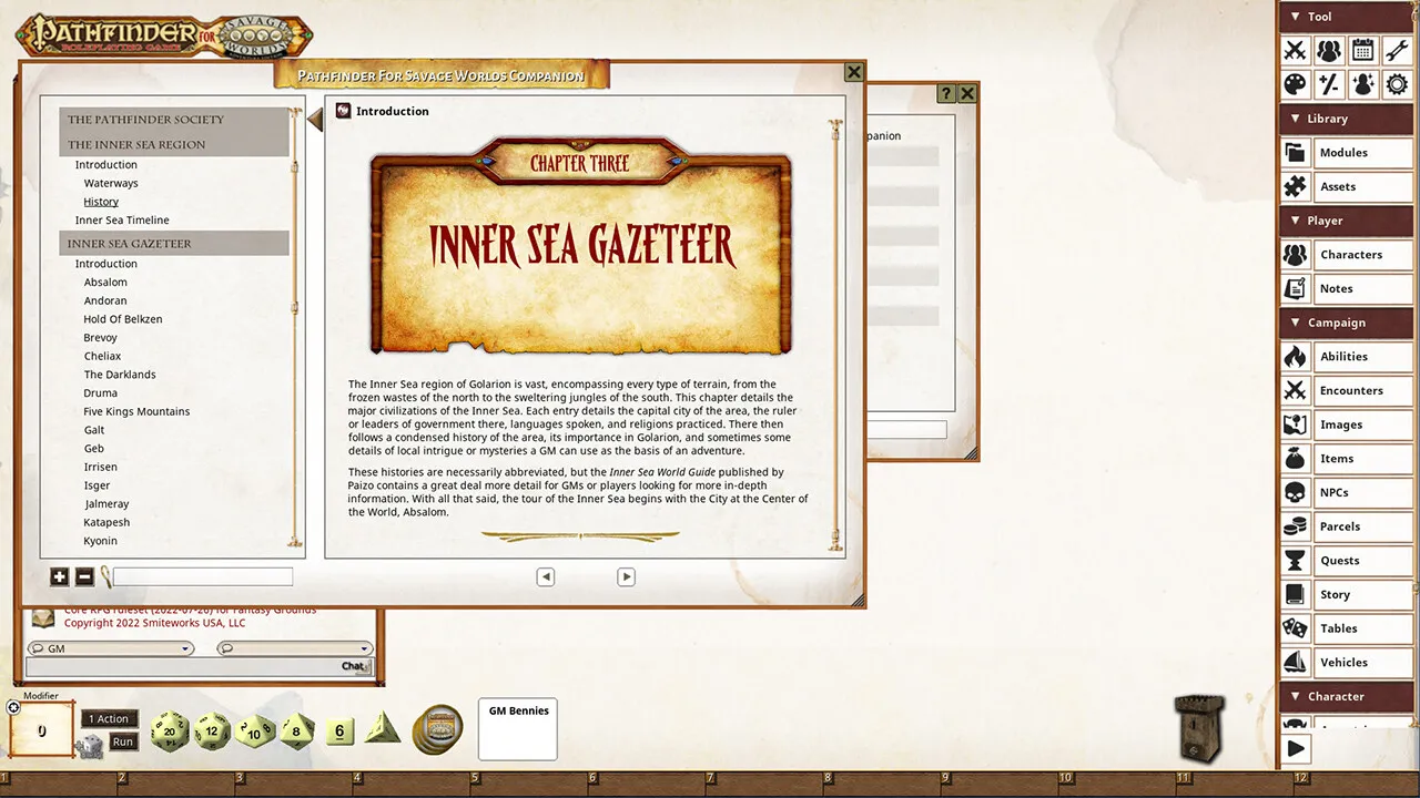 Fantasy Grounds - Pathfinder(R) for Savage Worlds Companion Screenshot 2