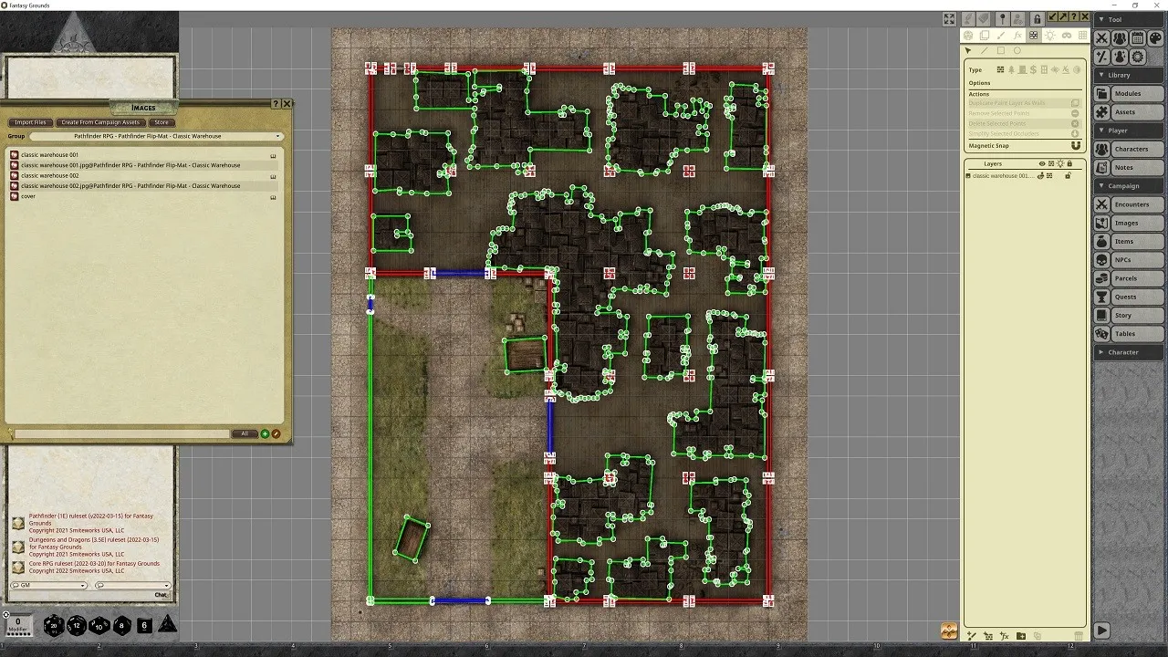 Fantasy Grounds - Pathfinder RPG - Pathfinder Flip-Mat - Classic Warehouse Screenshot 2
