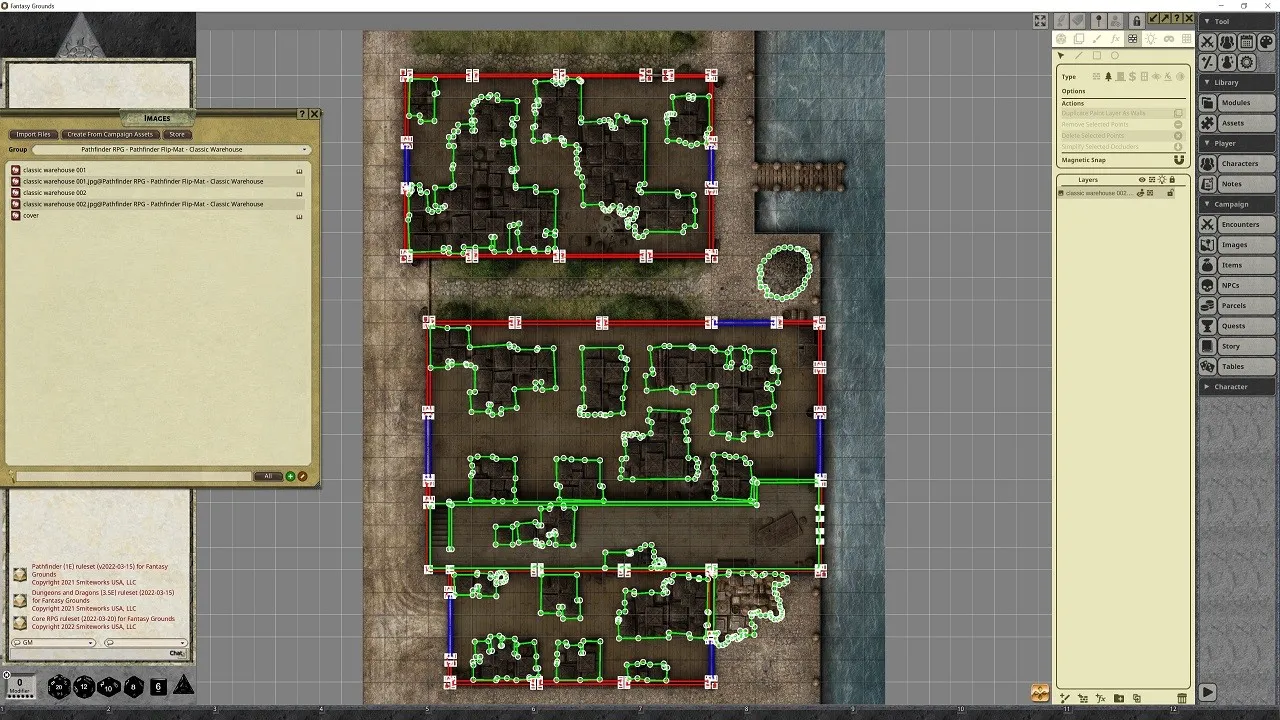 Fantasy Grounds - Pathfinder RPG - Pathfinder Flip-Mat - Classic Warehouse Screenshot 3