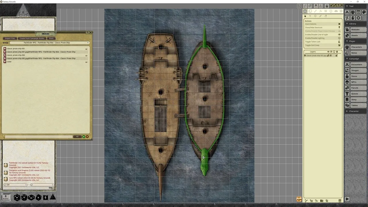 Fantasy Grounds - Pathfinder RPG - Pathfinder Flip-Map - Classic Pirate Ship Screenshot 3