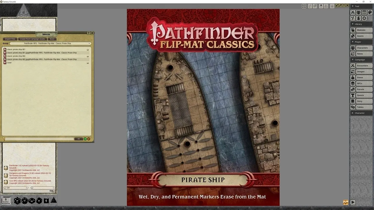 Fantasy Grounds - Pathfinder RPG - Pathfinder Flip-Map - Classic Pirate Ship Screenshot 1