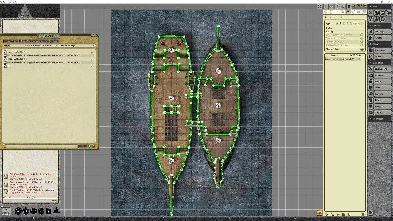 Fantasy Grounds - Pathfinder RPG - Pathfinder Flip-Map - Classic Pirate Ship Screenshot 2