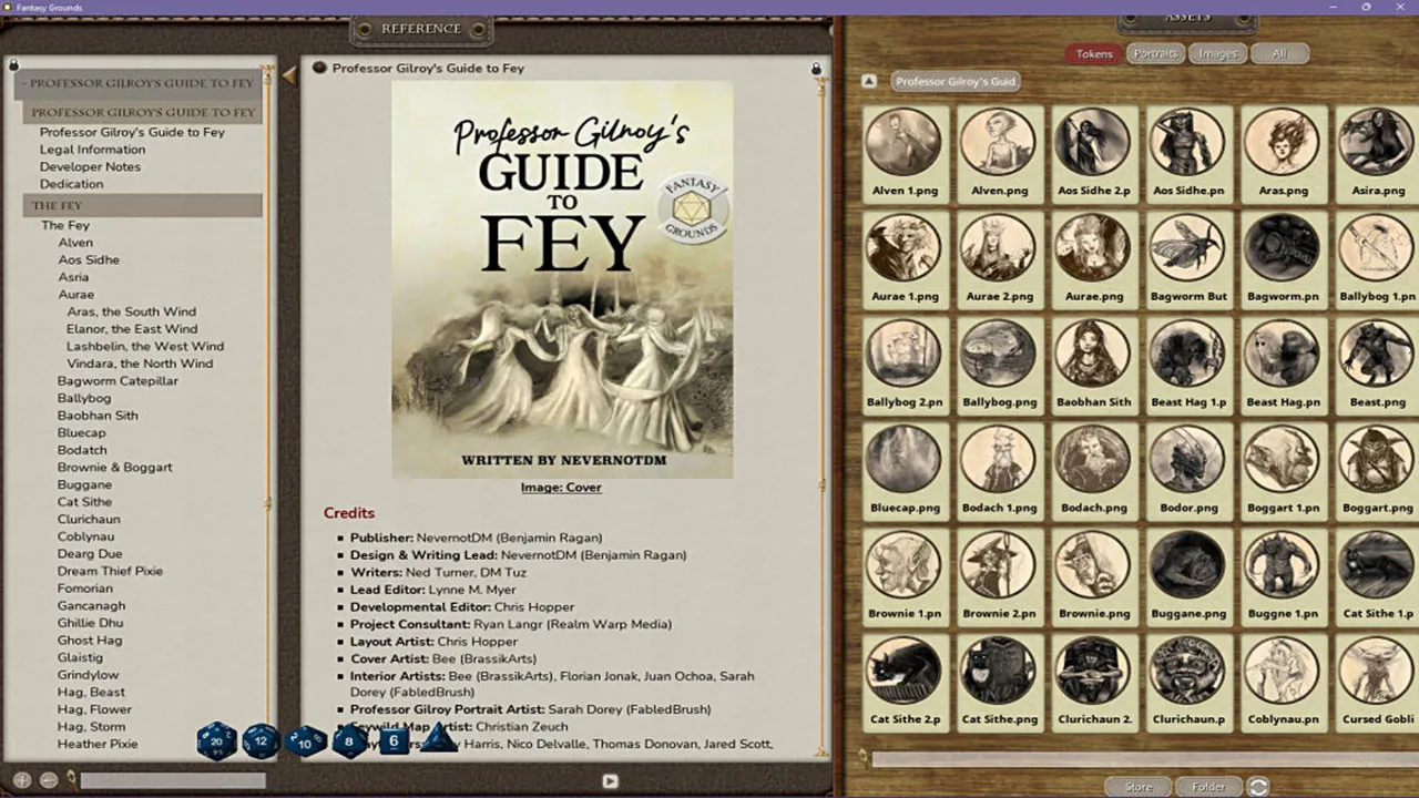 Fantasy Grounds - Professor Gilroy's Guide to Fey Screenshot 3
