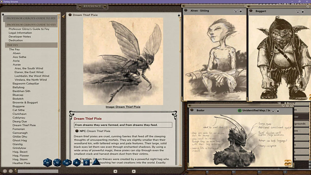 Fantasy Grounds - Professor Gilroy's Guide to Fey Screenshot 2