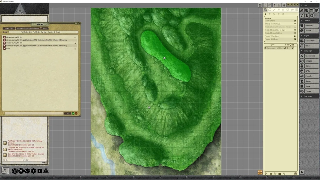 Fantasy Grounds - Pathfinder RPG - Pathfinder Flip-Mat - Classic Hill Country Screenshot 3