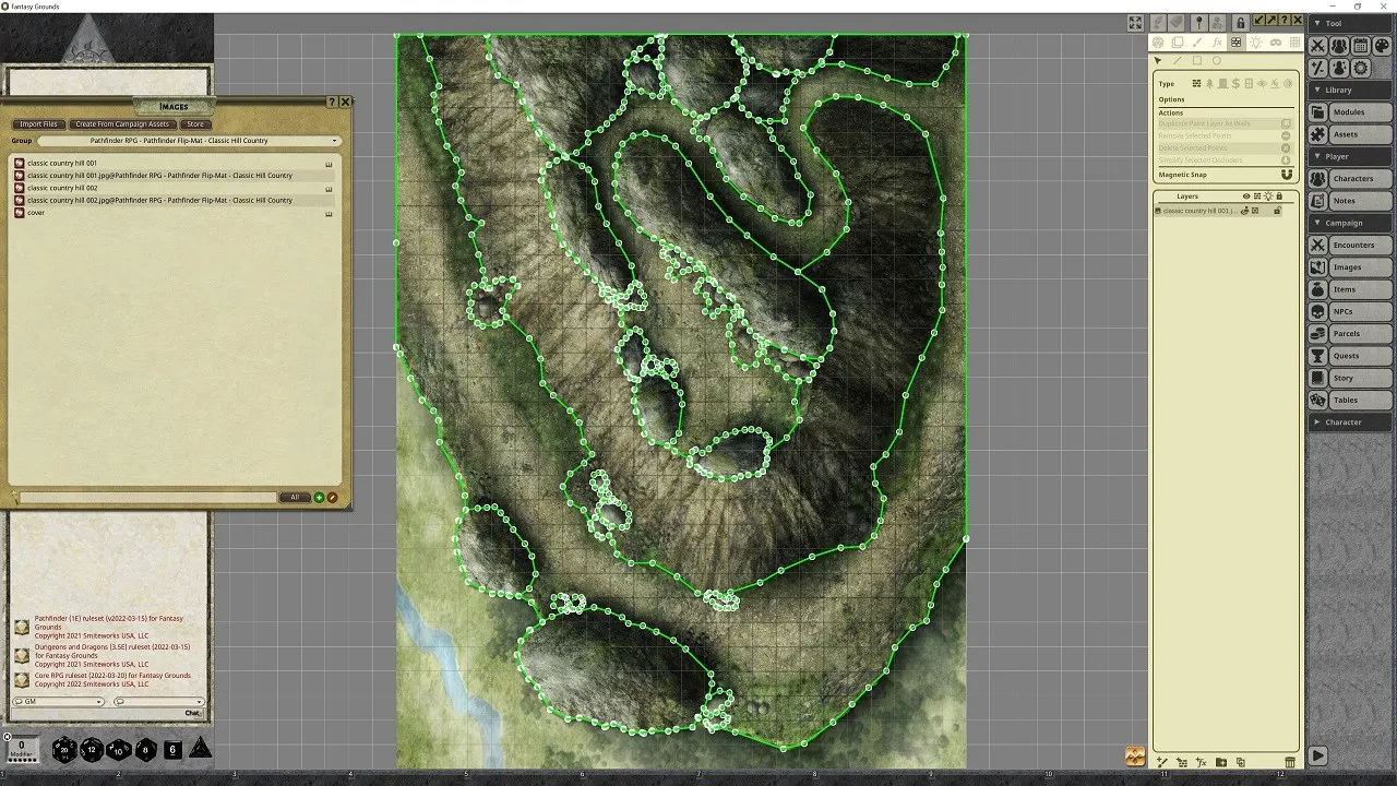 Fantasy Grounds - Pathfinder RPG - Pathfinder Flip-Mat - Classic Hill Country Screenshot 2