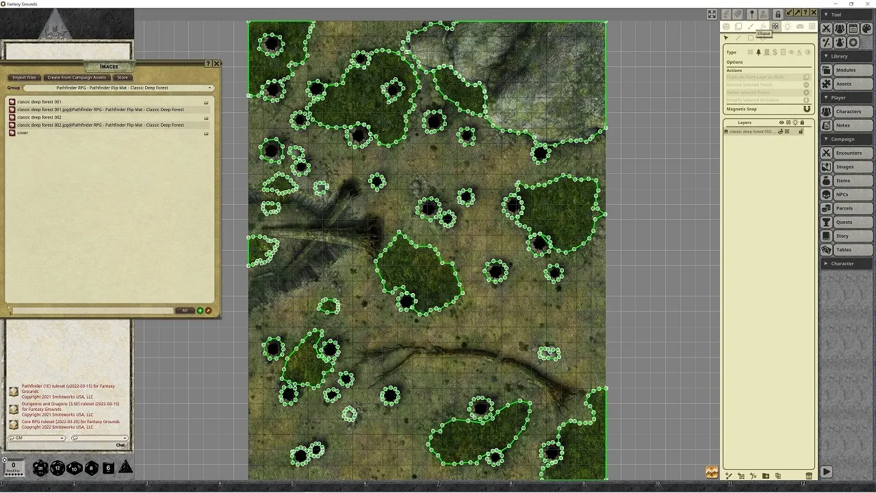 Fantasy Grounds - Pathfinder RPG - Pathfinder Flip-Mat - Classic Deep Forest Screenshot 1