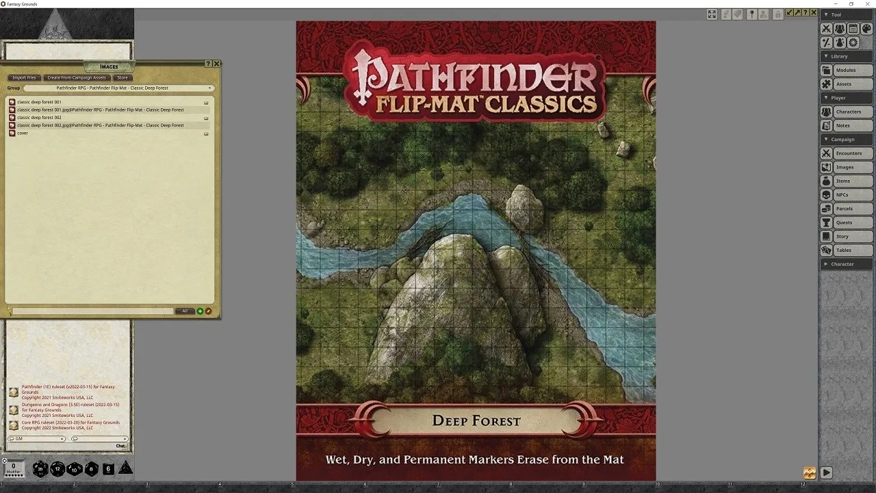 Fantasy Grounds - Pathfinder RPG - Pathfinder Flip-Mat - Classic Deep Forest Screenshot 3