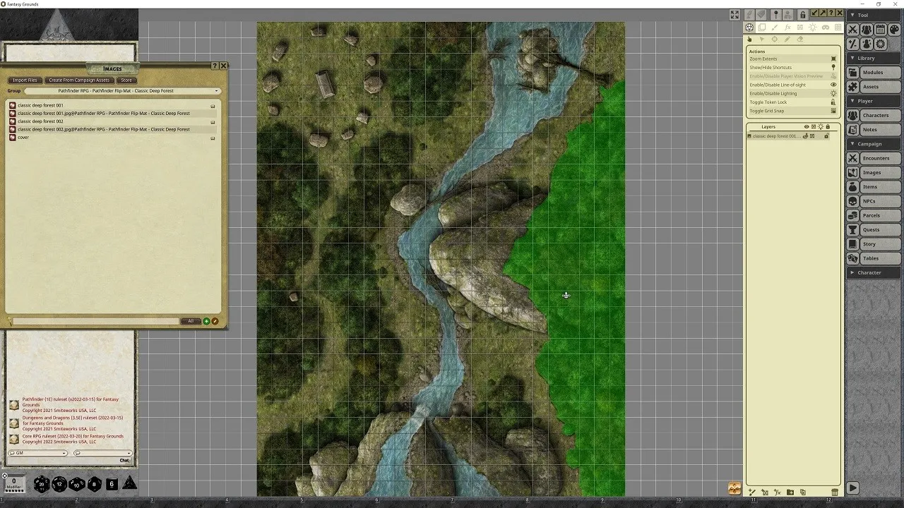 Fantasy Grounds - Pathfinder RPG - Pathfinder Flip-Mat - Classic Deep Forest Screenshot 0