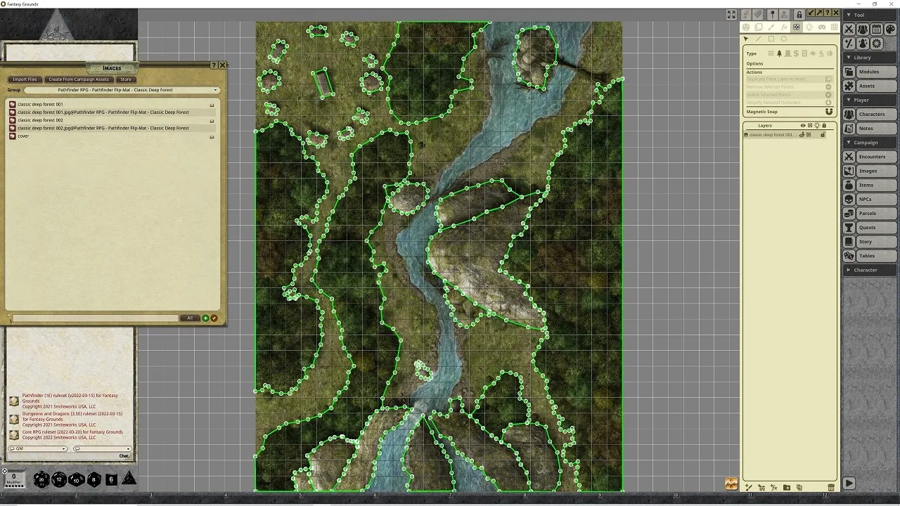 Fantasy Grounds - Pathfinder RPG - Pathfinder Flip-Mat - Classic Deep Forest Screenshot 2