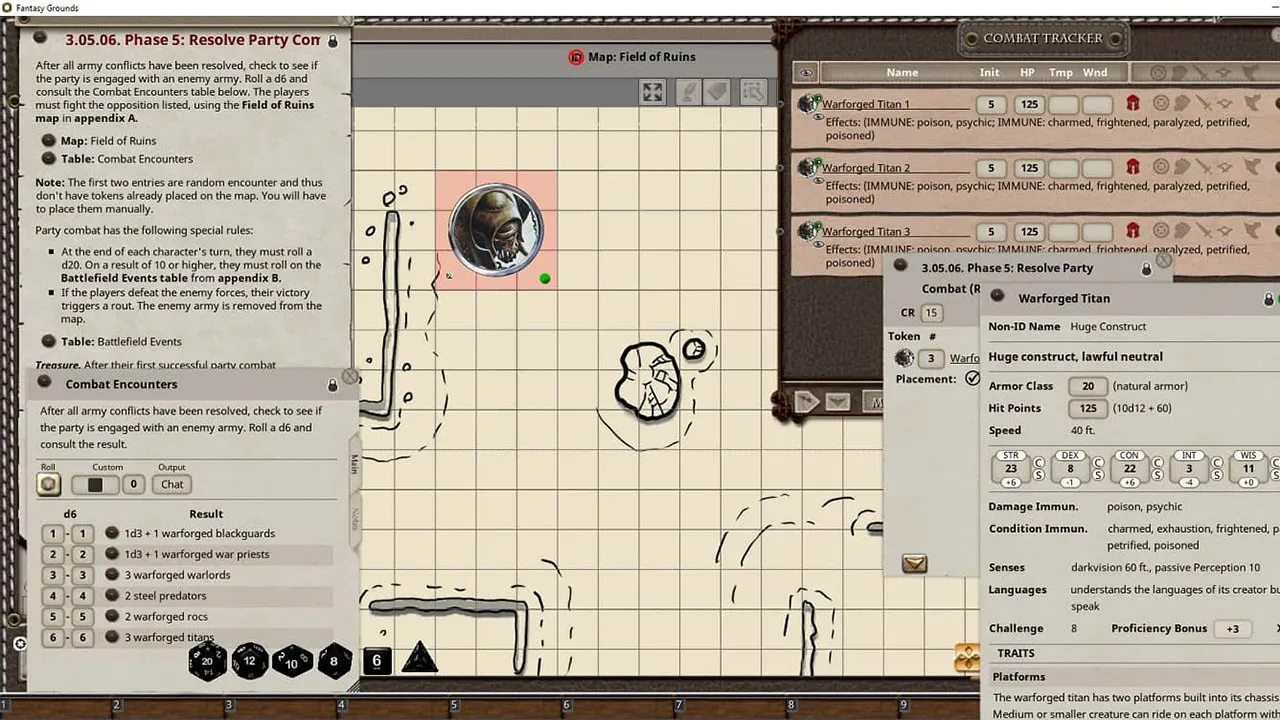 Fantasy Grounds - D&D Adventurers League EB-18 Scales of War Screenshot 1
