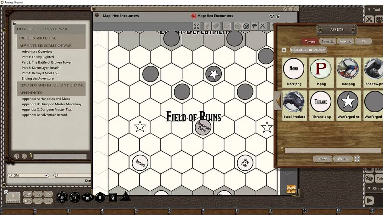 Fantasy Grounds - D&D Adventurers League EB-18 Scales of War Screenshot 0