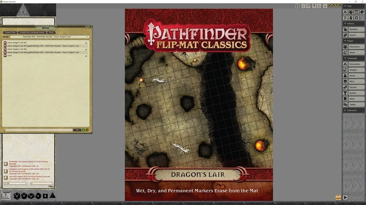 Fantasy Grounds - Pathfinder RPG - Pathfinder Flip-Mat - Classic Dragon's Lair Screenshot 4