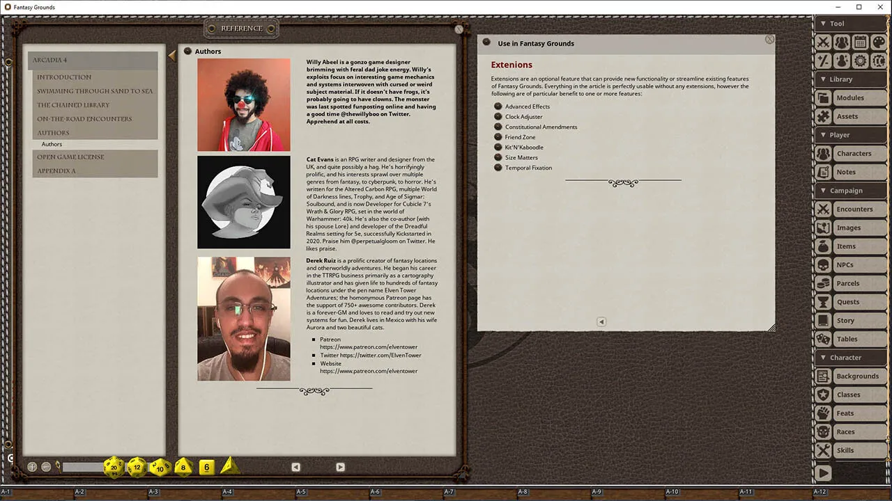Fantasy Grounds - Arcadia Issue 004 Screenshot 4