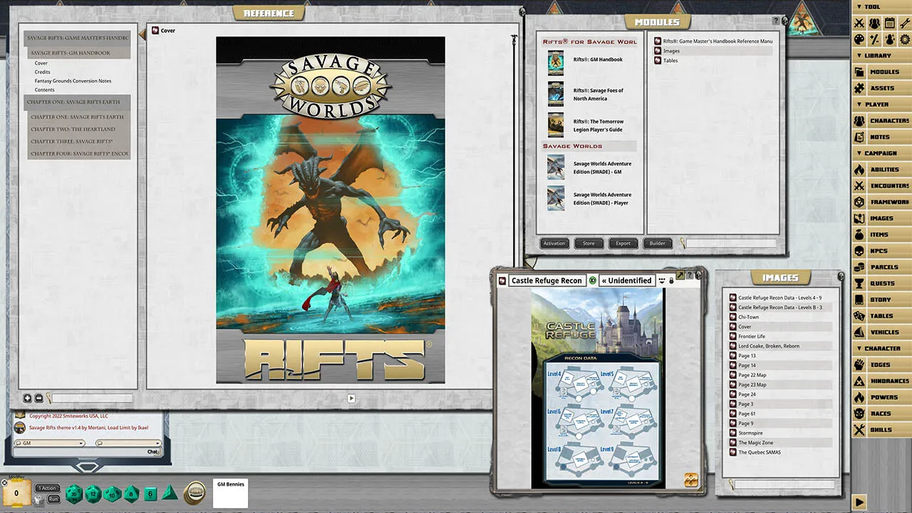 Fantasy Grounds - Savage Rifts: Game Master's Handbook Screenshot 4