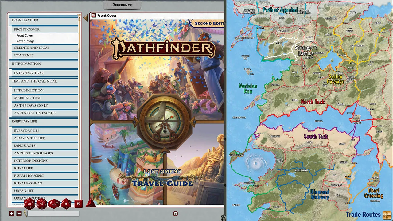 Fantasy Grounds - Pathfinder 2 RPG - Lost Omens: Travel Guide Screenshot 2