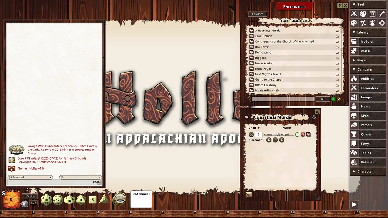 Fantasy Grounds - Holler: An Appalachian Apocalypse Screenshot 0