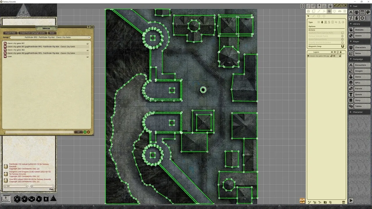 Fantasy Grounds - Pathfinder RPG - Pathfinder Flip-Mat - Classic City Gates Screenshot 4