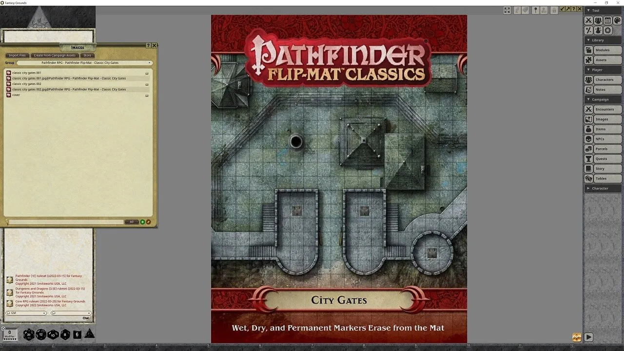 Fantasy Grounds - Pathfinder RPG - Pathfinder Flip-Mat - Classic City Gates Screenshot 1