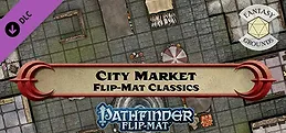 Fantasy Grounds - Pathfinder RPG - Pathfinder Flip-Mat - Classic City Market