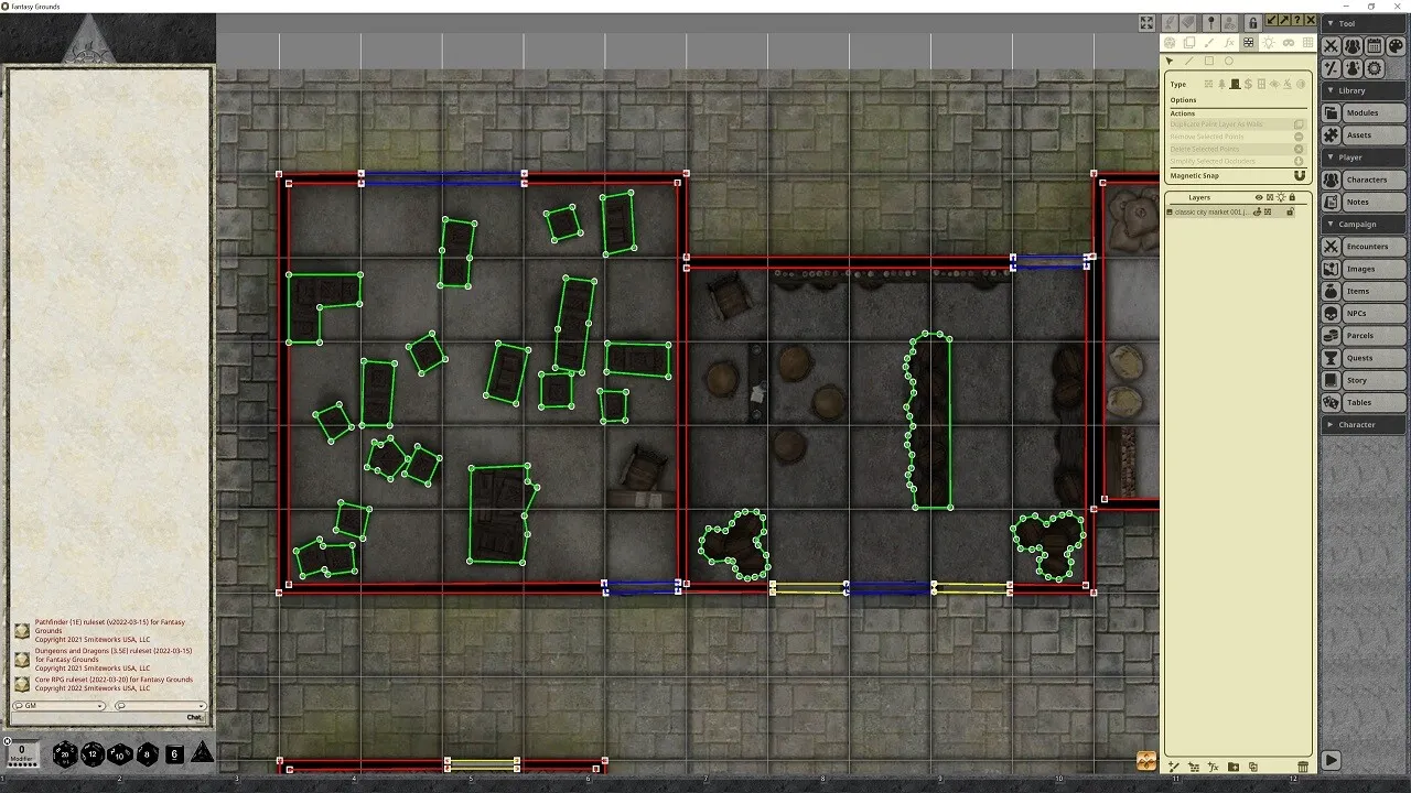 Fantasy Grounds - Pathfinder RPG - Pathfinder Flip-Mat - Classic City Market Screenshot 1