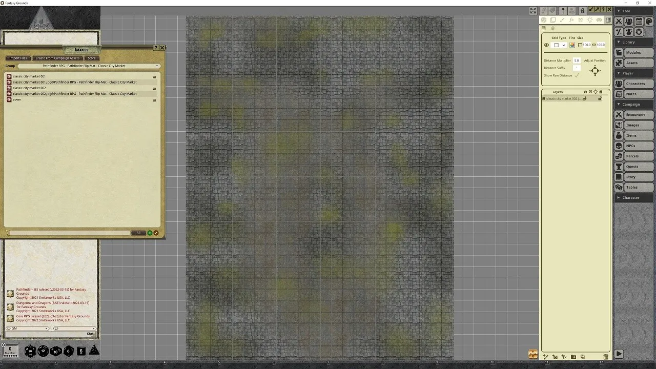 Fantasy Grounds - Pathfinder RPG - Pathfinder Flip-Mat - Classic City Market Screenshot 3