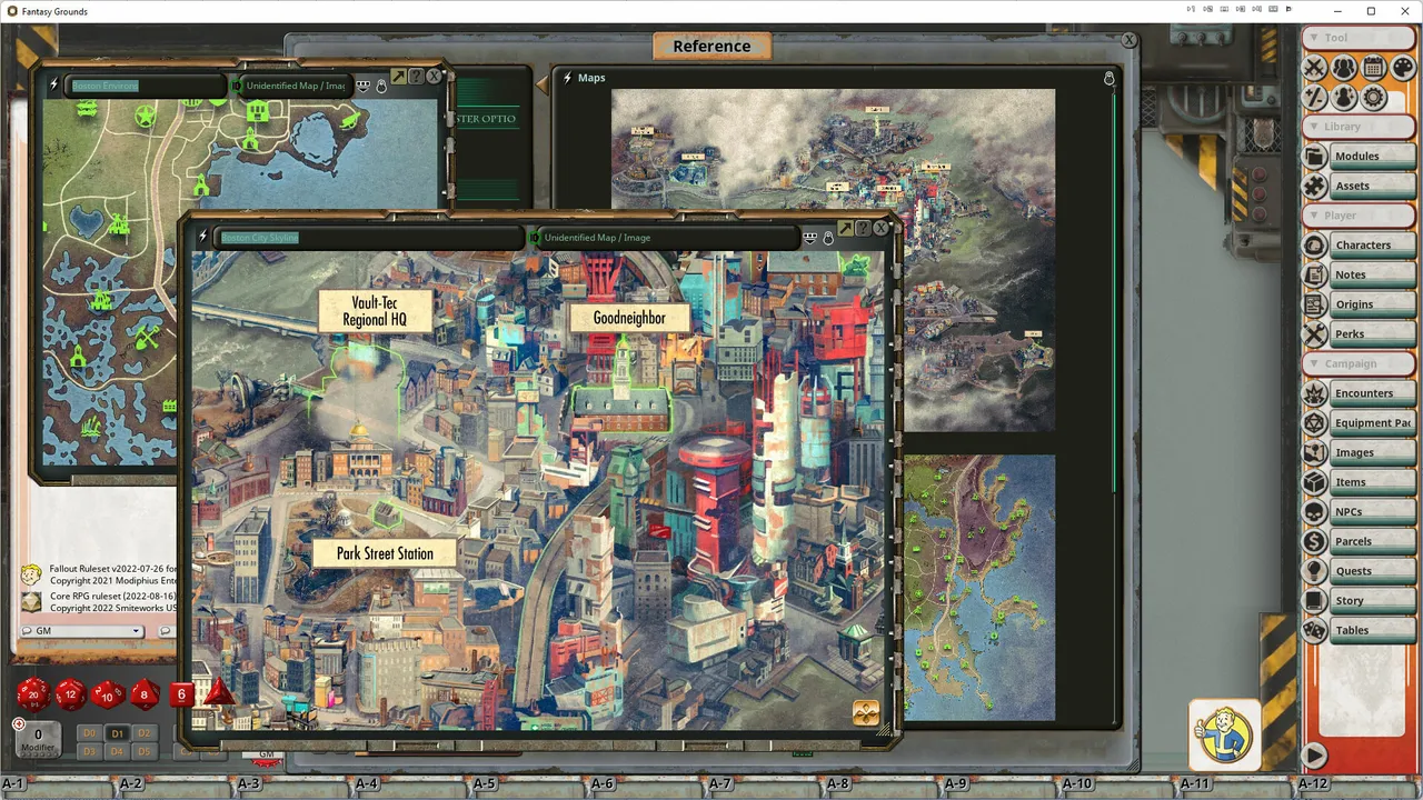 Fantasy Grounds - Fallout RPG - Gamemaster's Toolkit Screenshot 4
