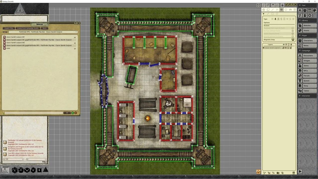 Fantasy Grounds - Pathfinder RPG - Pathfinder Flip-Mat - Classic Bandit Outpost Screenshot 4