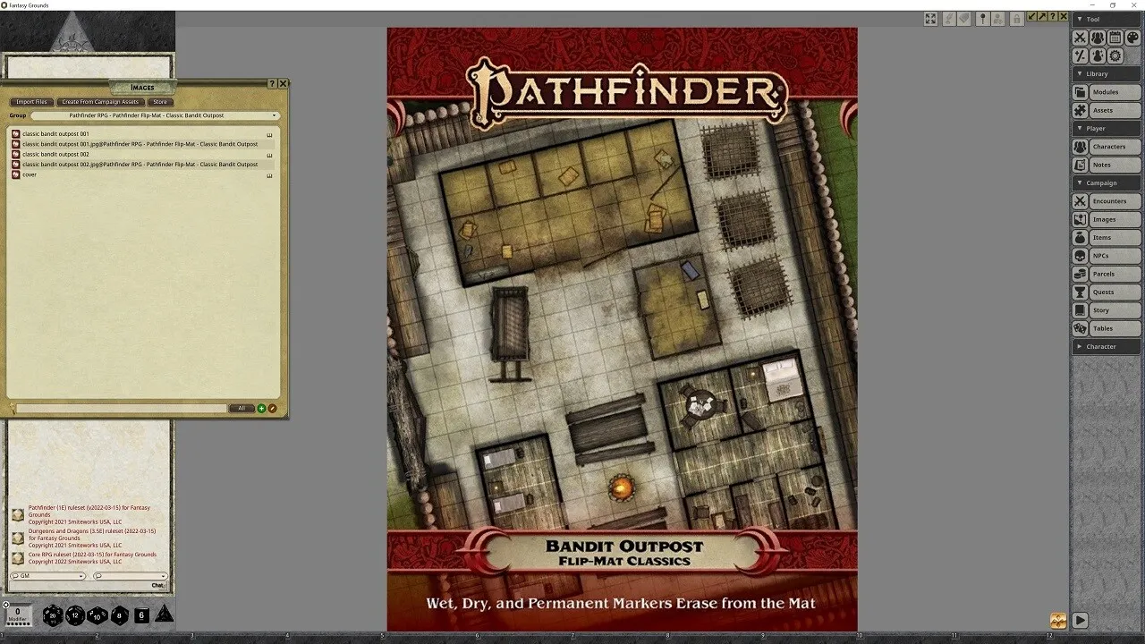 Fantasy Grounds - Pathfinder RPG - Pathfinder Flip-Mat - Classic Bandit Outpost Screenshot 0
