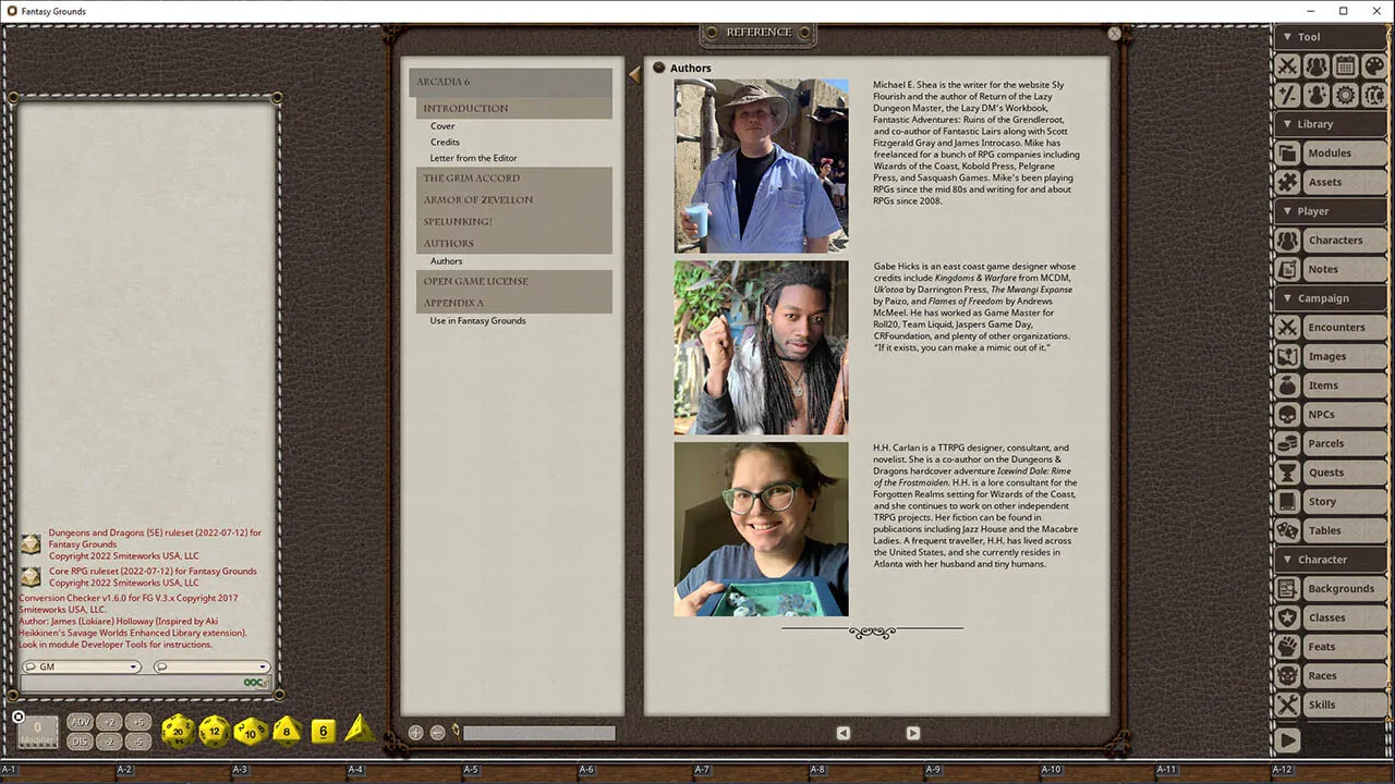 Fantasy Grounds - Arcadia Issue 006 Screenshot 1