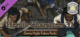 Fantasy Grounds - Devin Night Token Pack 156: Heroic Characters 31