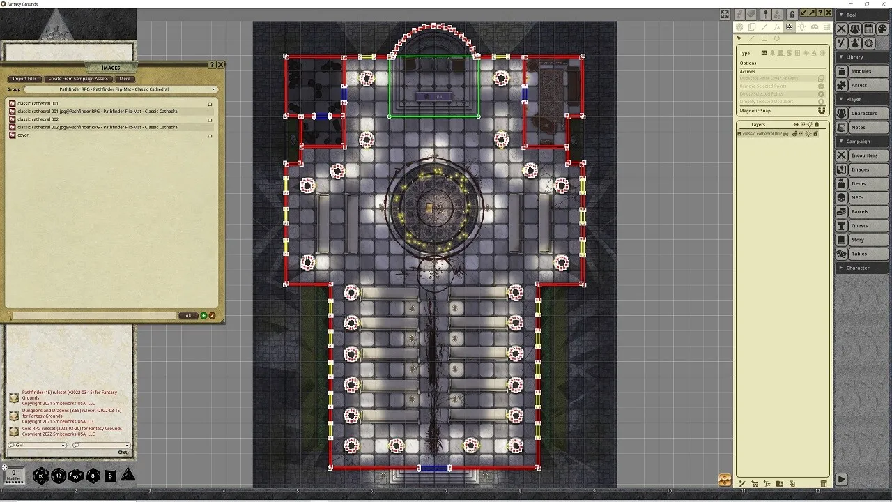 Fantasy Grounds - Pathfinder RPG - Pathfinder Flip-Mat - Classic Cathedral Screenshot 4