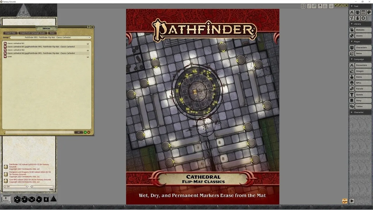 Fantasy Grounds - Pathfinder RPG - Pathfinder Flip-Mat - Classic Cathedral Screenshot 1