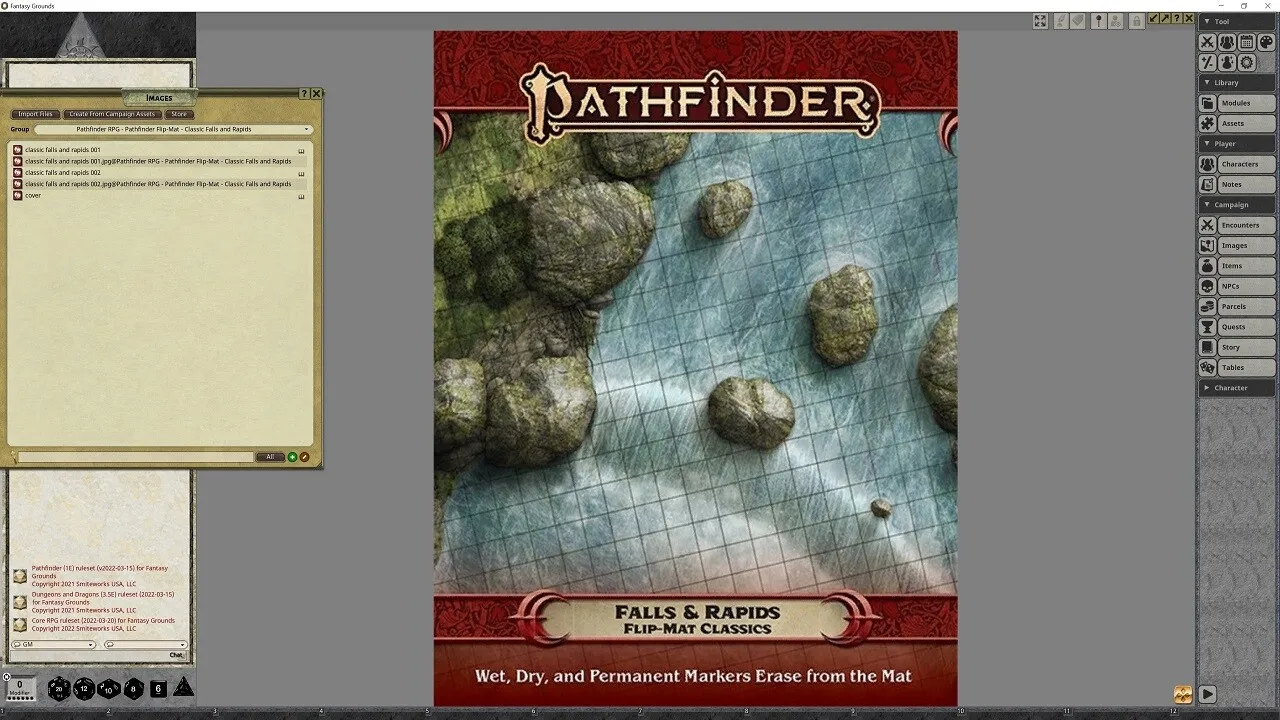 Fantasy Grounds - Pathfinder RPG - Pathfinder Flip-Mat - Classic Falls and Rapids Screenshot 0
