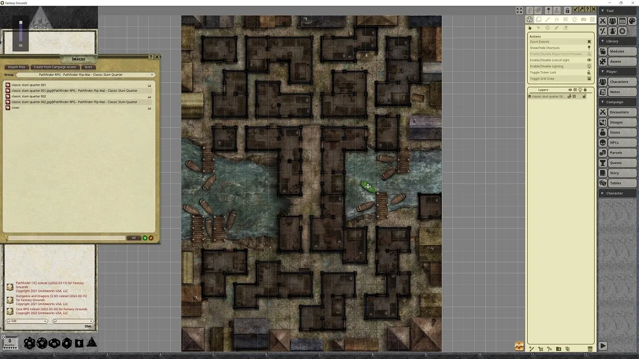 Fantasy Grounds - Pathfinder RPG - Pathfinder Flip-Mat - Classic Slum Quarter Screenshot 3