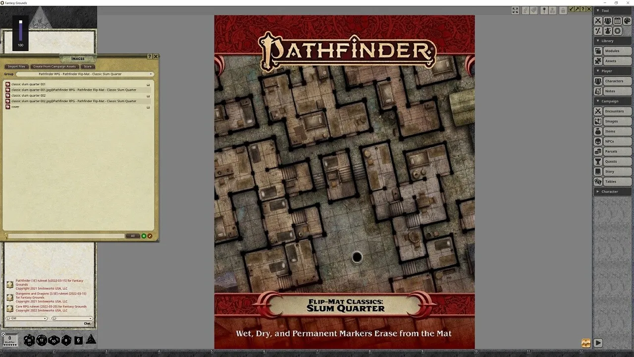 Fantasy Grounds - Pathfinder RPG - Pathfinder Flip-Mat - Classic Slum Quarter Screenshot 1