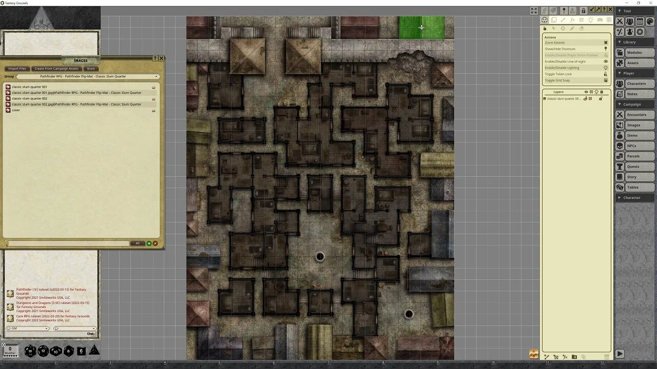Fantasy Grounds - Pathfinder RPG - Pathfinder Flip-Mat - Classic Slum Quarter Screenshot 0