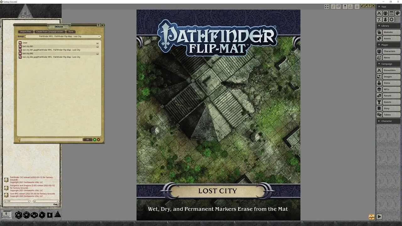Fantasy Grounds - Pathfinder RPG - Pathfinder Flip-Mat - Lost City Screenshot 4