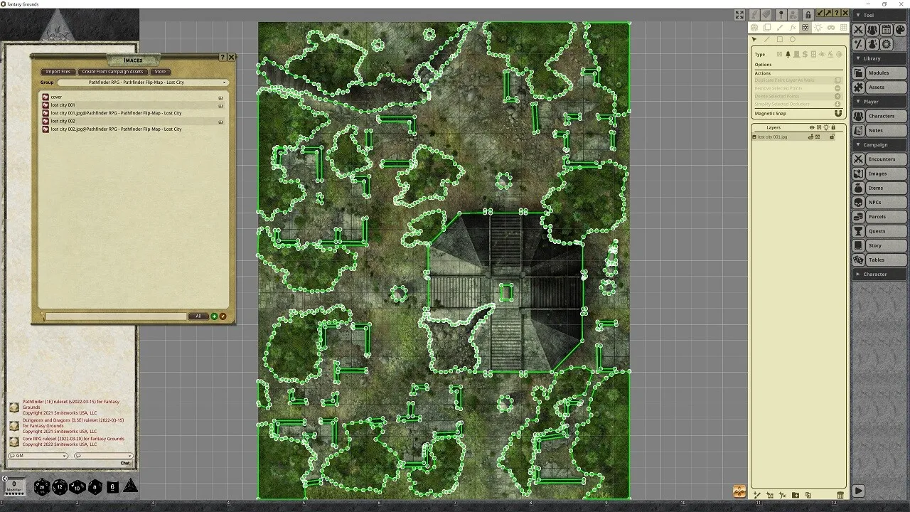 Fantasy Grounds - Pathfinder RPG - Pathfinder Flip-Mat - Lost City Screenshot 2