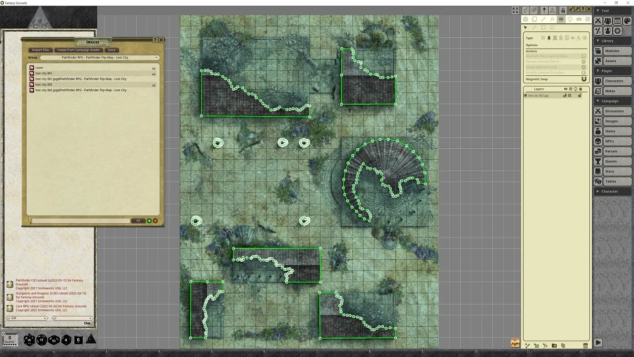 Fantasy Grounds - Pathfinder RPG - Pathfinder Flip-Mat - Lost City Screenshot 0