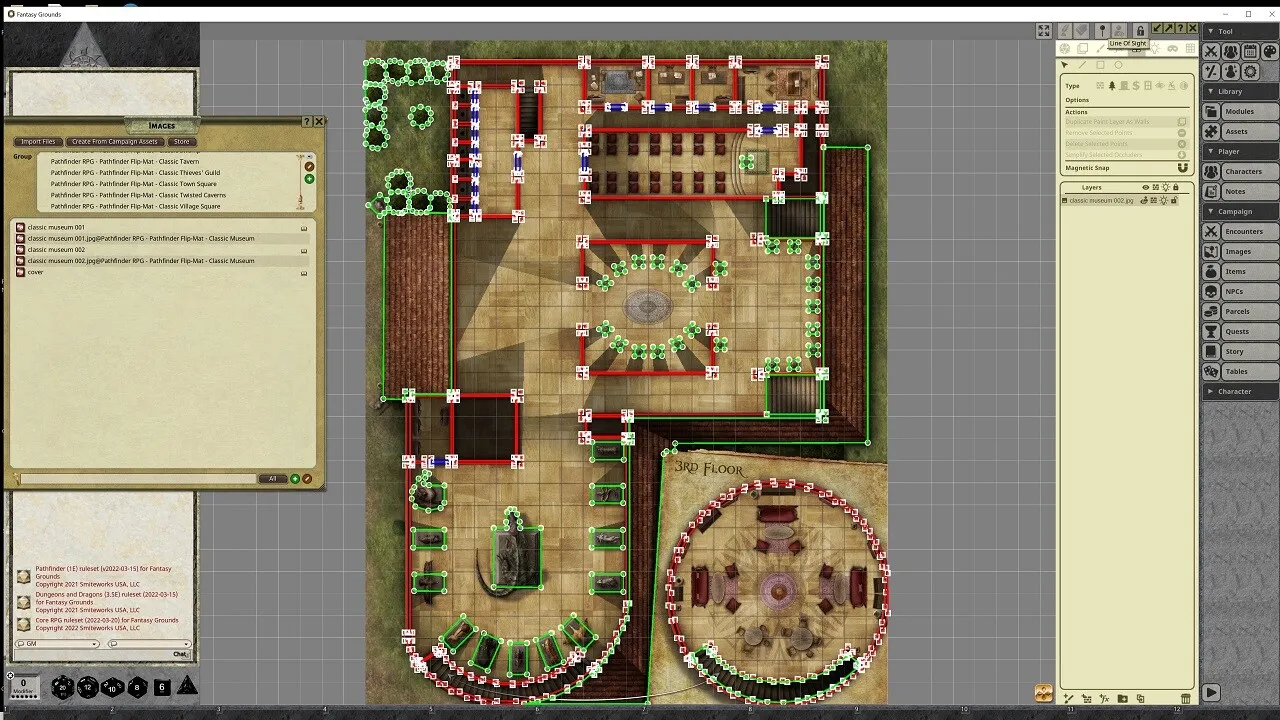 Fantasy Grounds - Pathfinder RPG - Pathfinder Flip-Mat - Classic Museum Screenshot 1