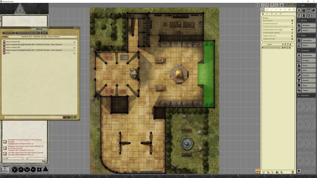 Fantasy Grounds - Pathfinder RPG - Pathfinder Flip-Mat - Classic Museum Screenshot 3