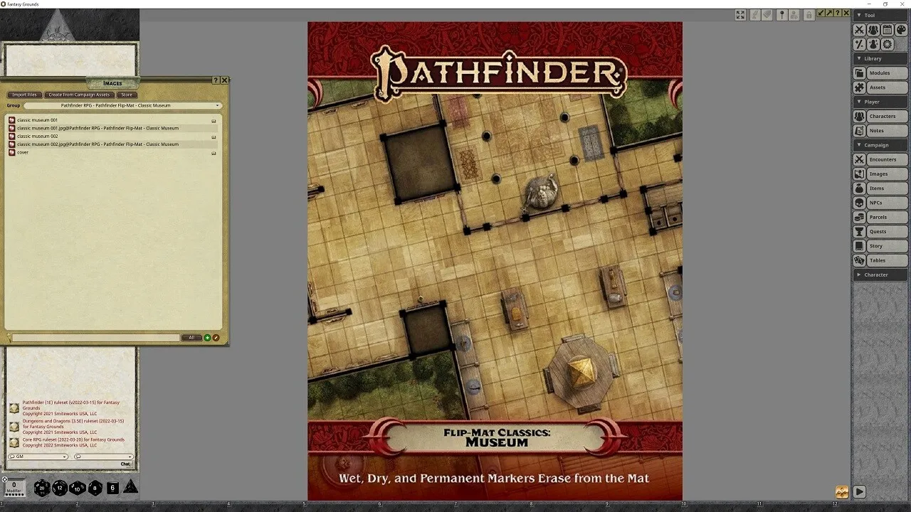 Fantasy Grounds - Pathfinder RPG - Pathfinder Flip-Mat - Classic Museum Screenshot 4