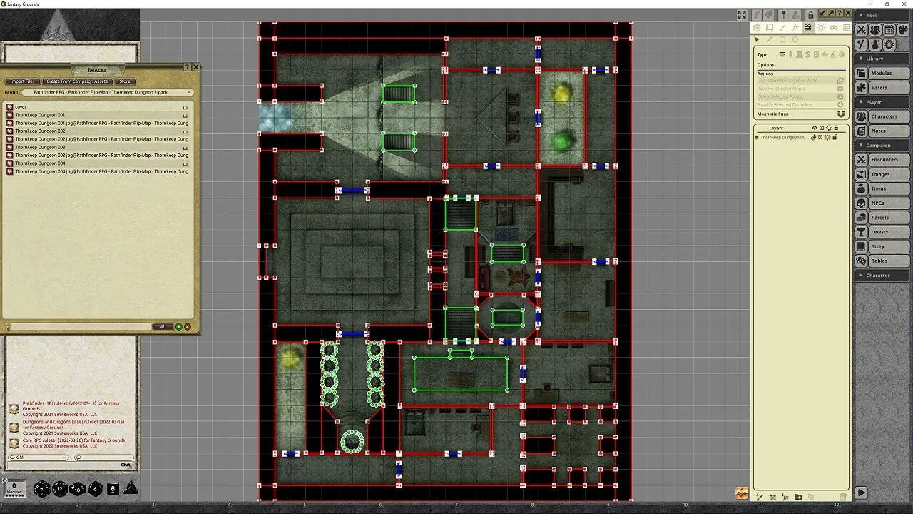 Fantasy Grounds - Pathfinder RPG - Pathfinder Flip-Mat - Thornkeep Dungeon 2-pack Screenshot 3