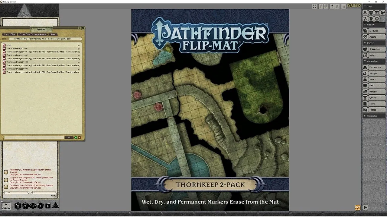 Fantasy Grounds - Pathfinder RPG - Pathfinder Flip-Mat - Thornkeep Dungeon 2-pack Screenshot 0