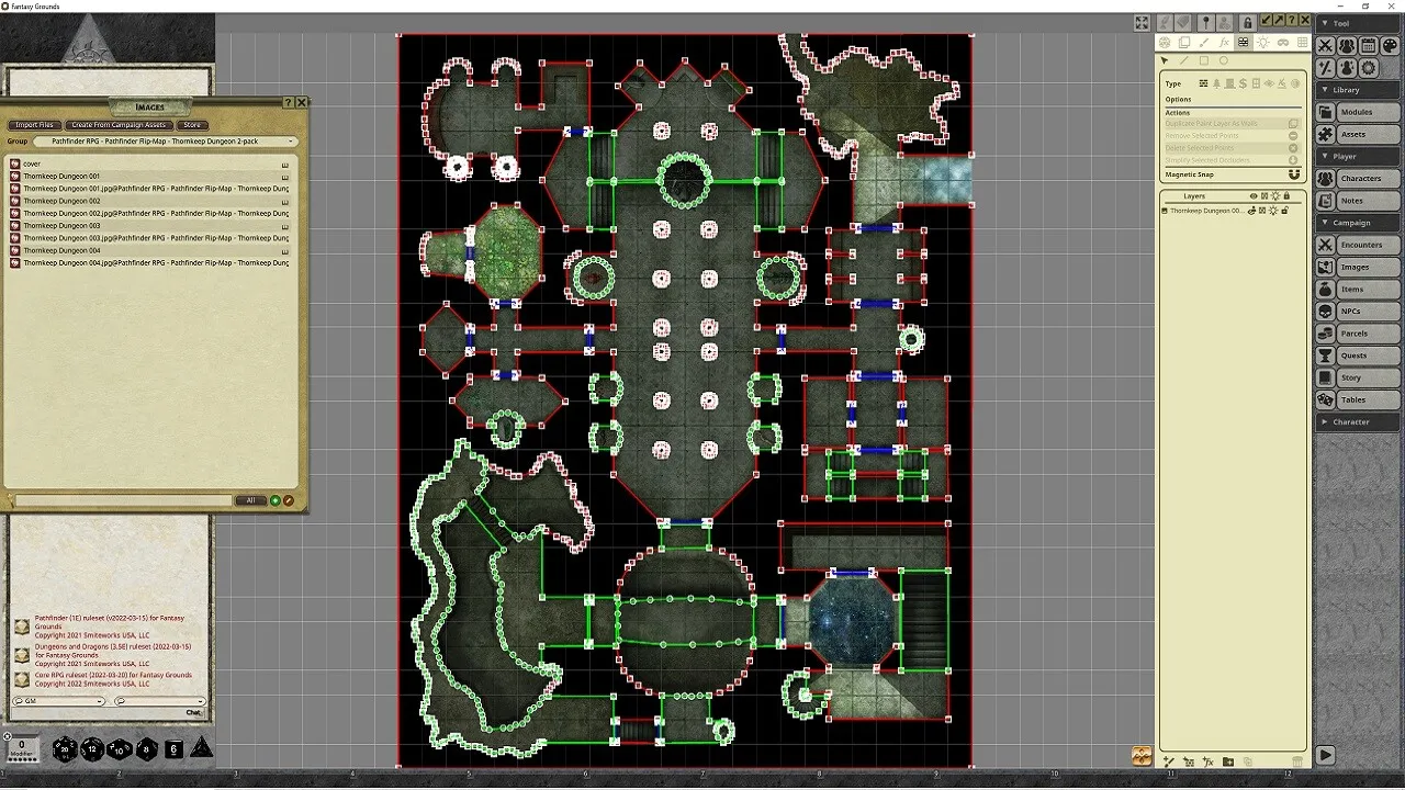 Fantasy Grounds - Pathfinder RPG - Pathfinder Flip-Mat - Thornkeep Dungeon 2-pack Screenshot 2