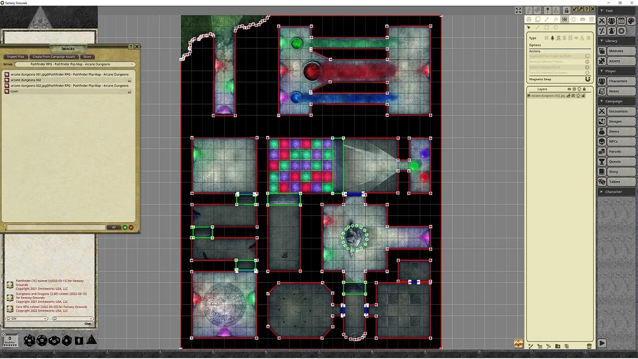 Fantasy Grounds - Pathfinder RPG - Pathfinder Flip-Map - Arcane Dungeons Screenshot 2