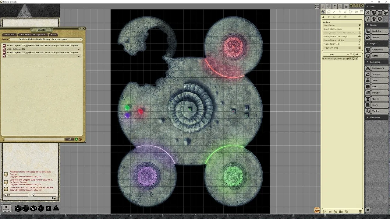 Fantasy Grounds - Pathfinder RPG - Pathfinder Flip-Map - Arcane Dungeons Screenshot 1